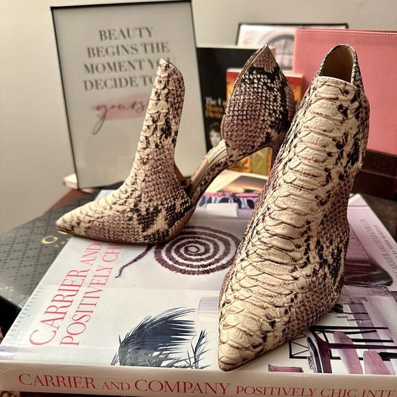 Steve Madden Dolly Snake Print 4” Pumps, Size 8 - Picture 3 of 9